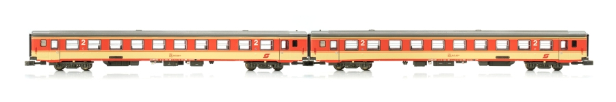 Jägerndorfer Collection JC60260 - N  2-tlg. Reisezugwagenset Jaffa der ÖBB; Ep. IV
